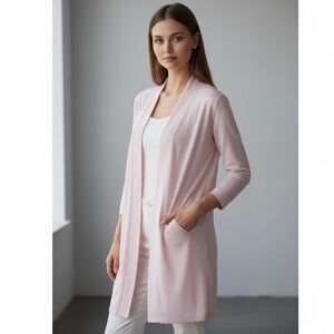 🌻NATORI Light Pink Blush Terrycloth Robe Size Small